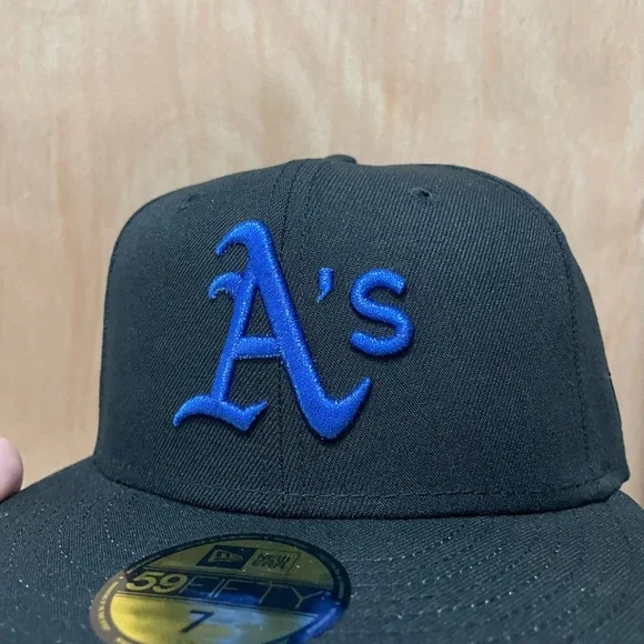Oakland Athletics Rickey Henderson field patch size 7 59fifty fitted brand new - Picture 2 of 7
